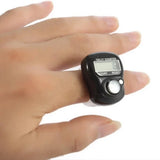 Digital Tasbih Ring with 5 Counting Channels - Green