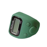 Digital Tasbih Ring with 5 Counting Digits and LED Light - Green