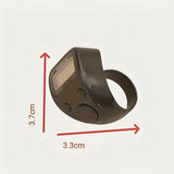 Digital Tasbih Ring with 5 Counting Digits and LED Light - Green