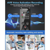 مسجل صوت رقمي مع خاصية التشغيل، سعة 64 جيجابايت | مسجل صوت للمحاضرات والاجتماعات، مشغل MP3