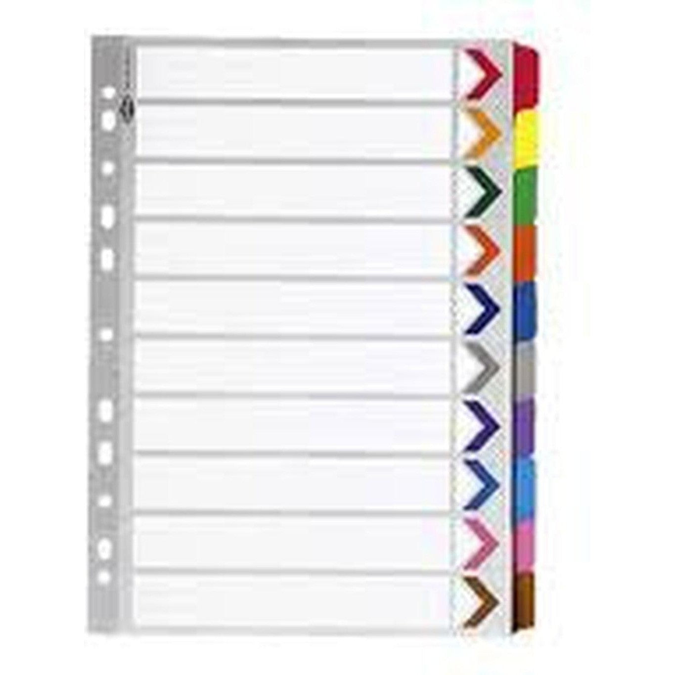 Divider 1To12 Without Number Colour-Filiing Accessories-Other-Star Light Kuwait