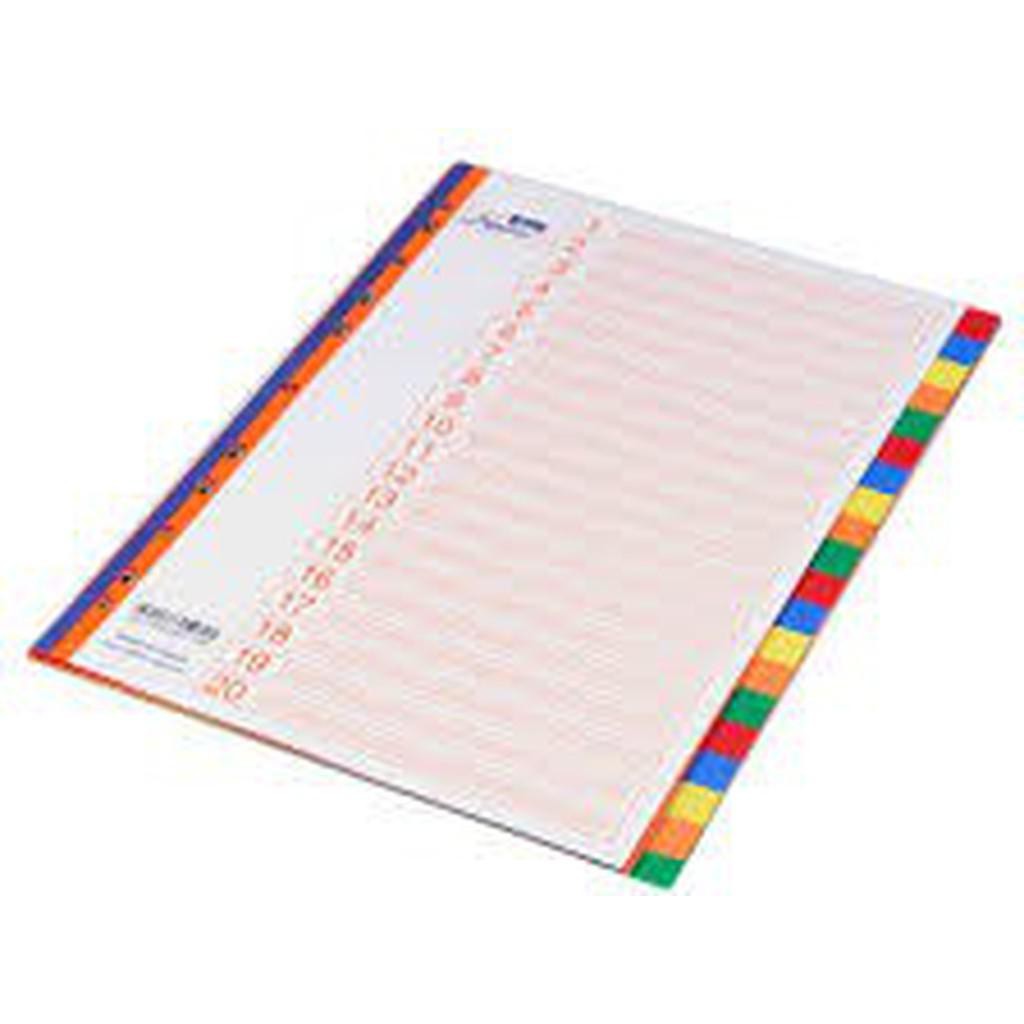 Divider 1To20 Without Number Colour-Filiing Accessories-Other-Star Light Kuwait