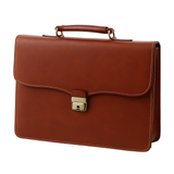 Documents Leather Bag Dark Brown