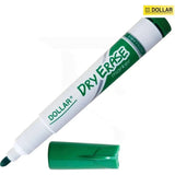 Dollar Marker Dry Erase Marker White Board (12/Pack)-Pens-Dollar-Green-Cut DE 5-Star Light Kuwait