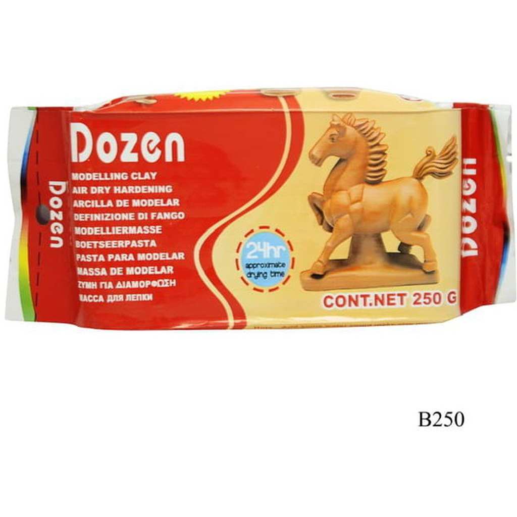 Dozen Modelling Clay-Clay Modelling-Other-250 gram-Brown-Star Light Kuwait