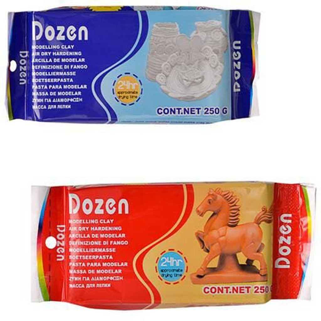 Dozen Modelling Clay-Clay Modelling-Other-250 gram-White-Star Light Kuwait