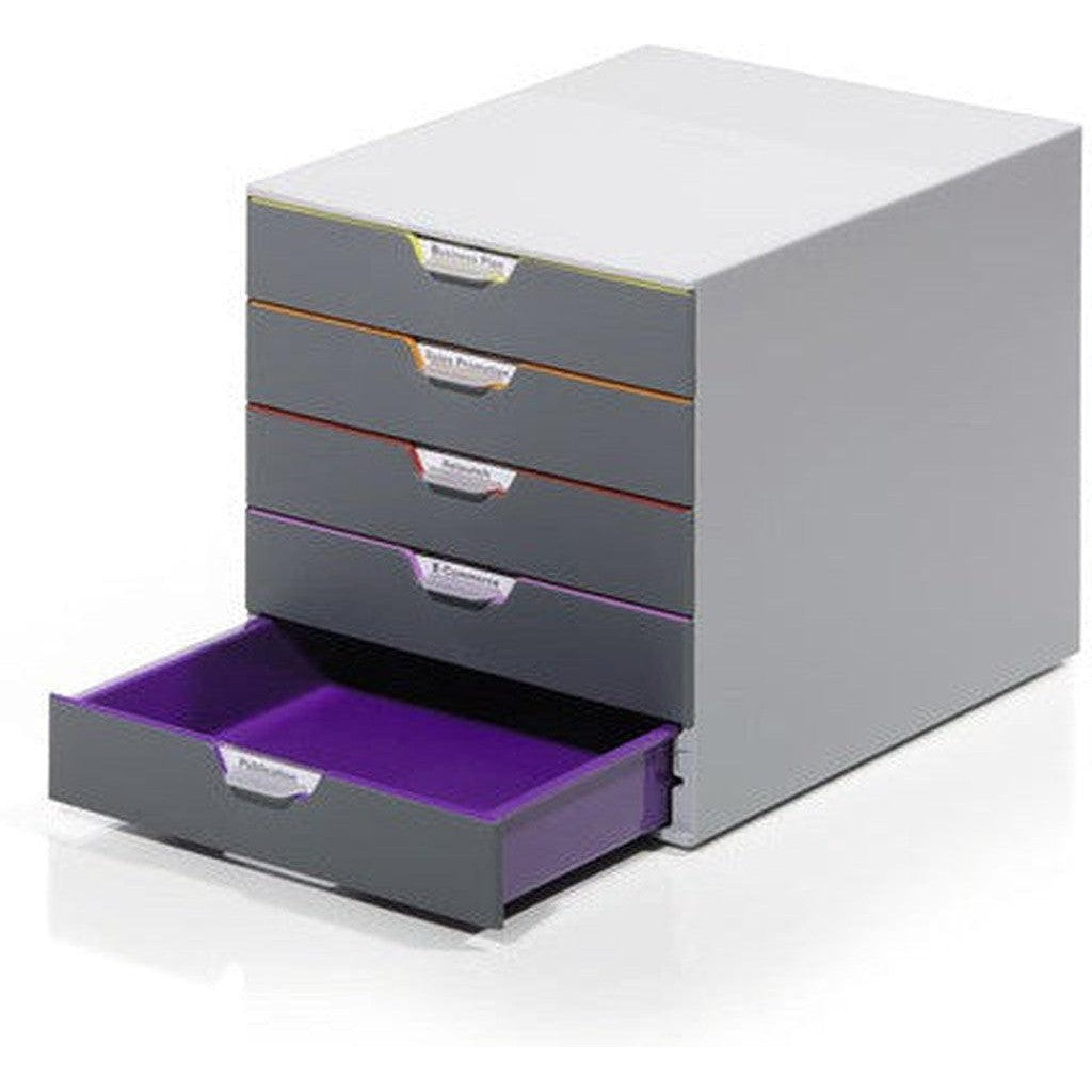 Durable 5 Drawer Plastic Cabinet 7605-Filiing Accessories-Durable-Star Light Kuwait
