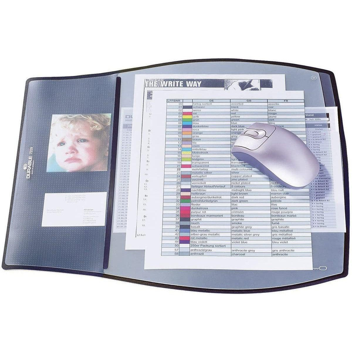 Durable Work Pad Grey 7209 10-Accessories And Organizers-Durable-Star Light Kuwait