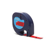 Dymo Black on Red Label Printer Tape 4 m Length 12 mm Width