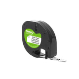 Dymo Black on White Label Printer Paper Tape 4 m Length 12 mm Width