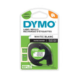 Dymo Black on White Label Printer Paper Tape 4 m Length 12 mm Width