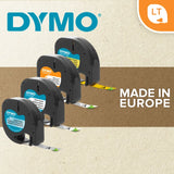 Dymo Black on White Label Printer Paper Tape 4 m Length 12 mm Width