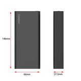 EARLDOM 20000mAh 20W Power Bank - Black - High Capacity & Fast Charging