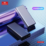 EARLDOM 20000mAh 20W Power Bank - Black - High Capacity & Fast Charging