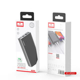 EARLDOM 20000mAh 20W Power Bank - Black - High Capacity & Fast Charging
