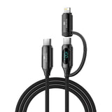 كابل شاشة عرض رقمية من إنجيج، منفذ USB-C مع محول Lightning، طول 1 متر، قدرة 100 واط
