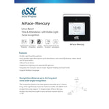 جهاز حضور الحضور بتقنية التعرف على الوجه البيومترية من ESSL، طراز AiFace Mercury