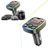 Earldom 4-in-1 Wireless Car MP3 Player with RGB Light & Dual USB