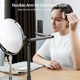 Earldom EH301 2-IN-1 Magnetic Overhead Floor Stand for Phone & Tablet - Black