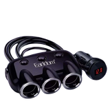 شاحن سيارة Earldom ES-CS1، موزع، منفذي USB (أنثى)، 3 منافذ 12/24 فولت