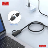 Earldom ET-W36 2-in-1 USB-C/USB to SATA Adapter for HDD/SSD
