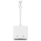 Earldom Lightning to 2-in-1 Card Reader Adapter- ot47