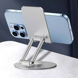Earldom Metal Foldable Desktop Stand – Adjustable Phone & Tablet Holder