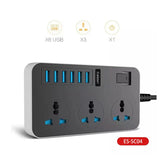 وصلة كهربائية إيرلدوم SC04 - 3 منافذ / USB / أسود