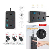 وصلة كهربائية إيرلدوم SC04 - 3 منافذ / USB / أسود