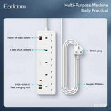 Earldom SC31 Multi-Socket Power Strips- White (Gmark Approved)