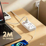 Earldom SC31 Multi-Socket Power Strips- White (Gmark Approved)