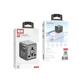 Earldom World Universal Travel Adapter – 3.1A Fast Charging, 1500W Output