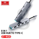 محول إيرلدوم® متعدد الوظائف 8 في 1 بمنفذ USB-C W20