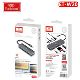 محول إيرلدوم® متعدد الوظائف 8 في 1 بمنفذ USB-C W20