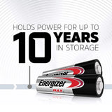 Energizer Max Long Lasting High Performance Batteries| AAA Batteries| Pack of 12