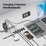 مقبس تمديد الطاقة LDNIO 6 AC Tower SKW6458 - واقي من زيادة التيار الكهربائي وموزع طاقة