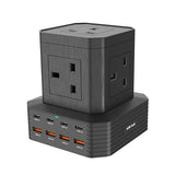 مقبس تمديد الطاقة LDNIO 6 AC Tower SKW6458 - واقي من زيادة التيار الكهربائي وموزع طاقة