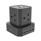 مقبس تمديد الطاقة LDNIO 6 AC Tower SKW6458 - واقي من زيادة التيار الكهربائي وموزع طاقة