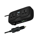 Engage 200W Portable Car Inverter with Dual AC Sockets and 4 Ports - N6AU