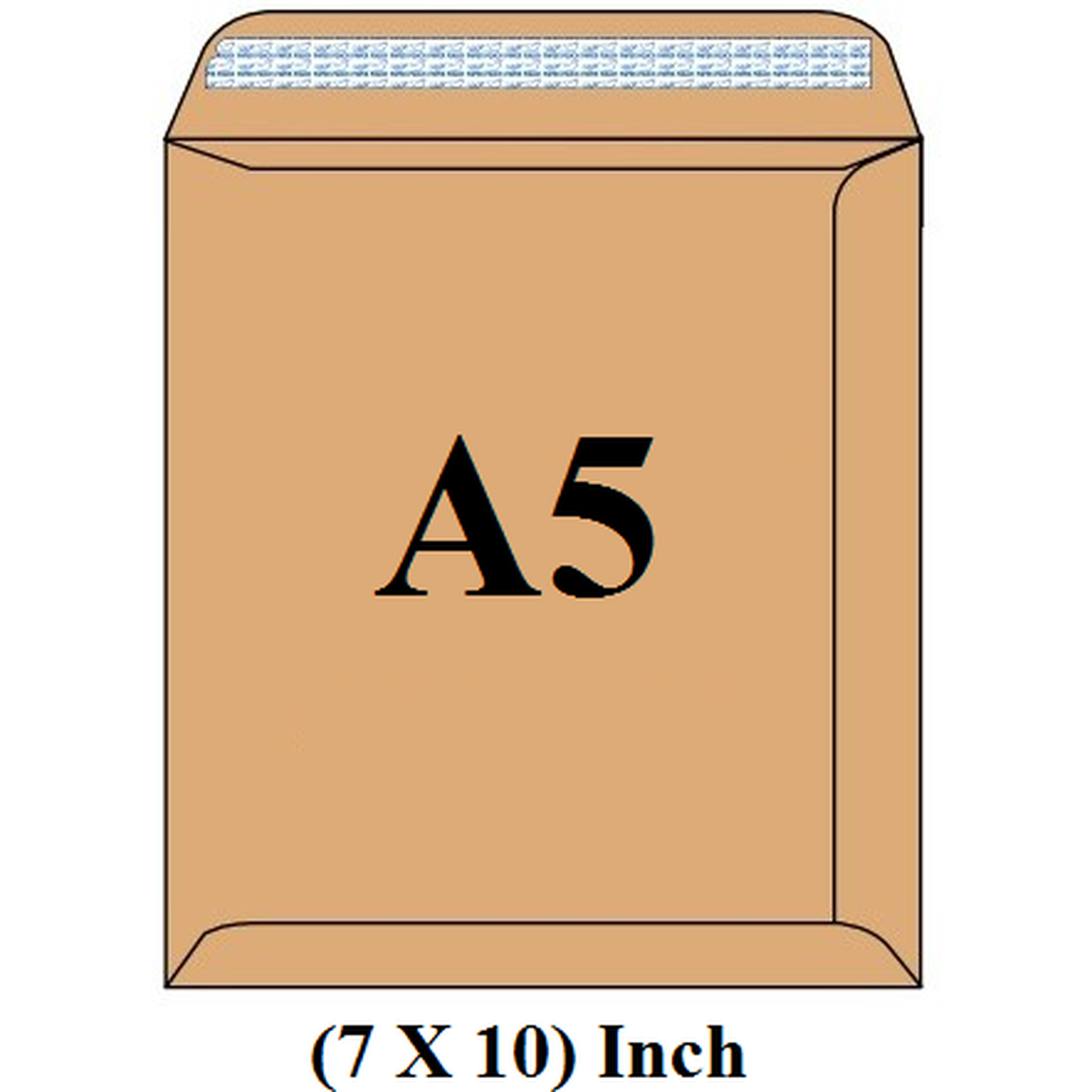 Envelope A5 7X10 Brown Or White Sinarline Pack Of 50-Envelopes-Other-Brown-Star Light Kuwait