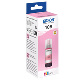 Epson 108 Light Magenta Ink Bottle – 7200 Pages/ 70 ml/ Light Magenta Color/ Ink Bottle