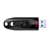 SanDisk Ultra USB 3.0 Flash Drive - 128GB / USB 3.0 / Black