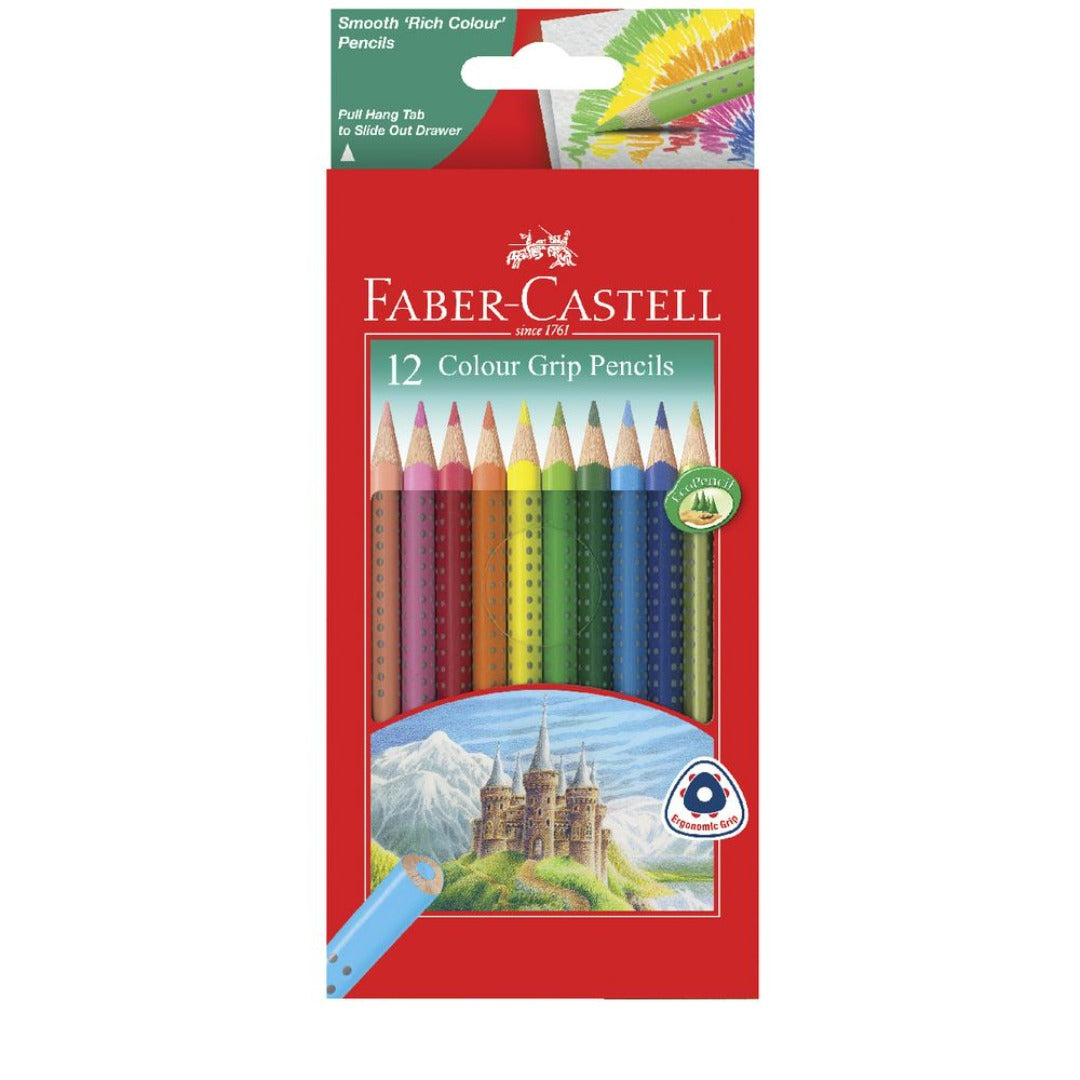 Faber Castell 12 Tri Grip Colored Pencils-Drawing And Coloring-Faber Castell-Star Light Kuwait