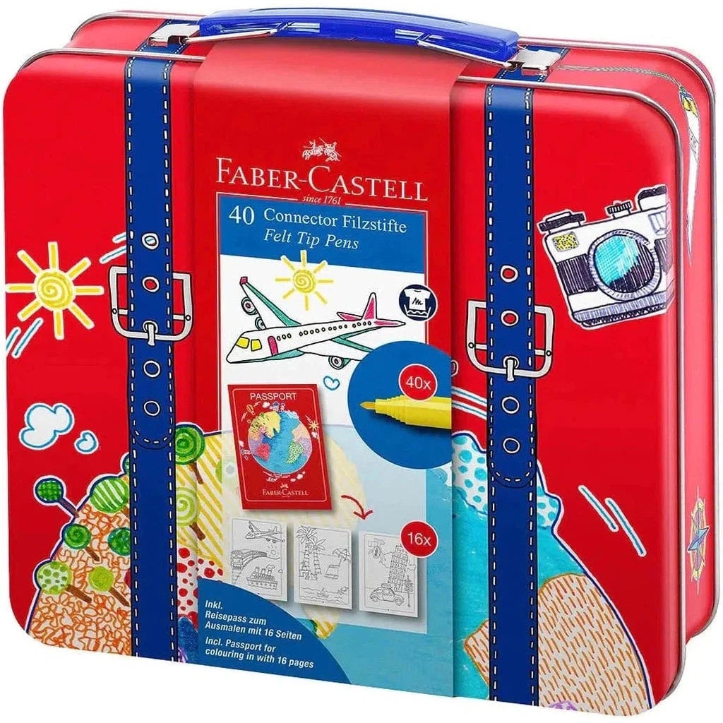 Faber Castell 40 Connector Felt Tip Pens-Drawing And Coloring-Faber Castell-Star Light Kuwait