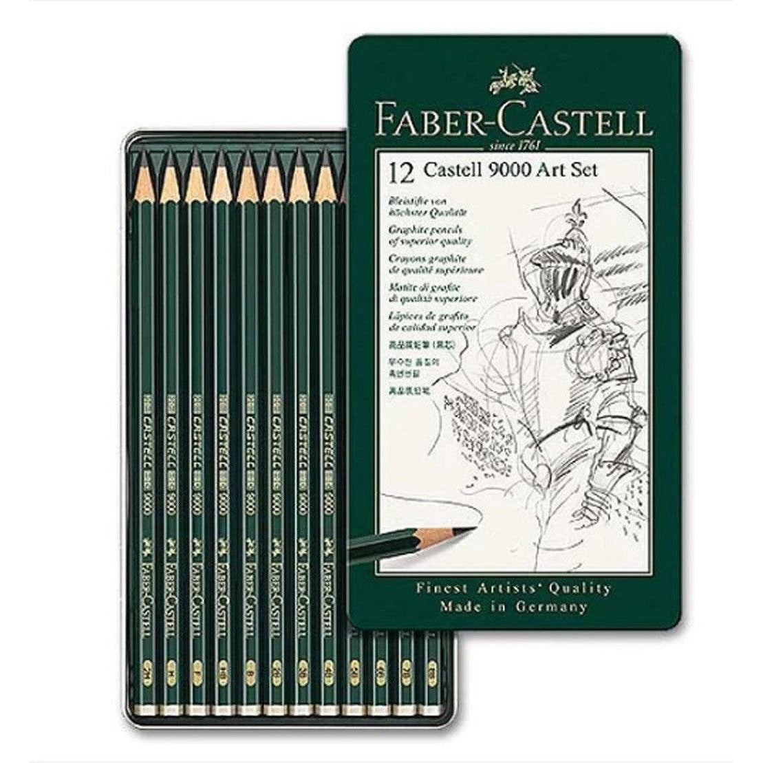 Faber Castell 9000 Art Set Sketch Pencils-Pencils-Faber Castell-Star Light Kuwait