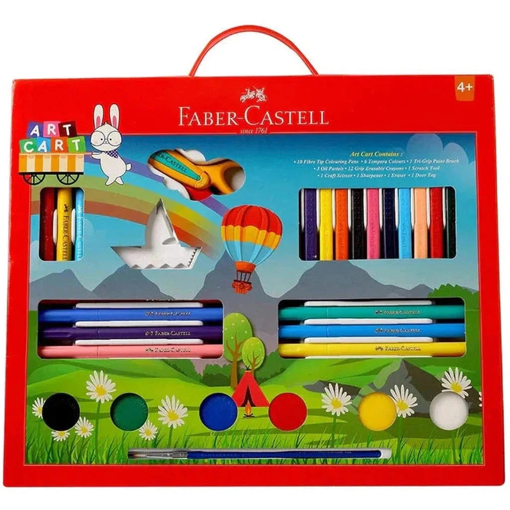Faber Castell Art Cart Coloring Kit-Drawing And Coloring-Faber Castell-Star Light Kuwait