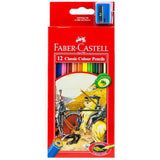 Faber Castell-Classic Color Pencil 12 Colors (Full Size)-Pencils-Faber Castell-Star Light Kuwait