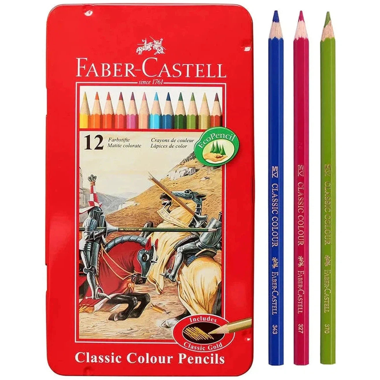 Faber Castell Colored Pencils 12 Colors-Pencils-Faber Castell-Star Light Kuwait