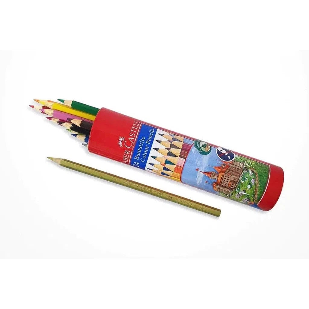 Faber Castell Colored Pencils Cylinder Case 24 Colors-Drawing And Coloring-Faber Castell-Star Light Kuwait