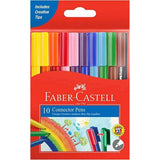 Faber Castell Connector Markers 10 Colors-Pens-Faber Castell-Star Light Kuwait